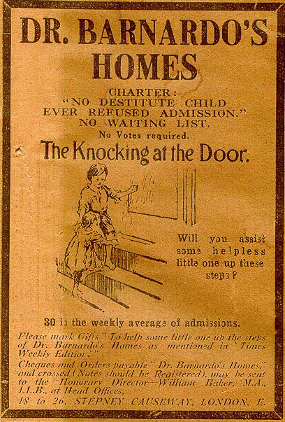 1916 Barnardo home ad